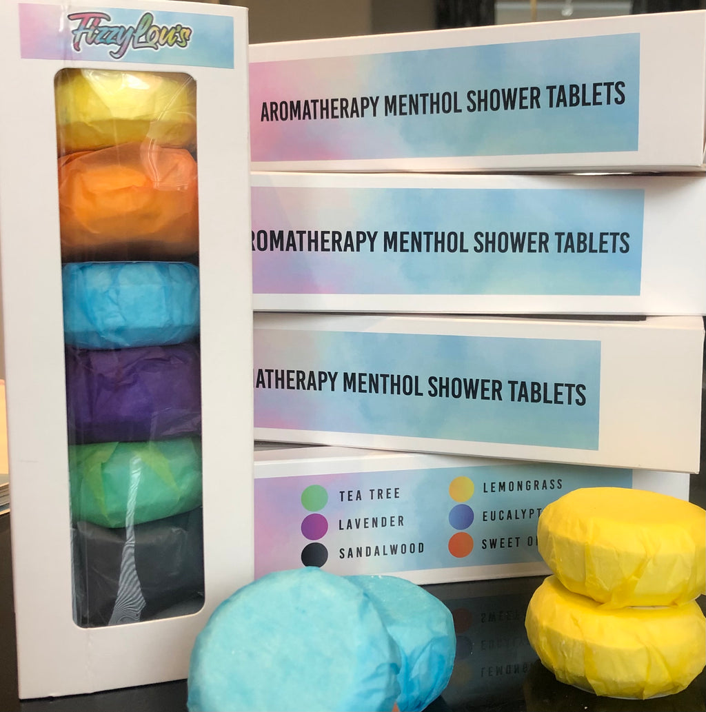 Aromatherapy menthol shower tablets